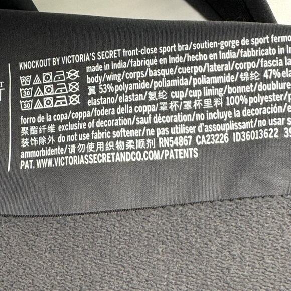 Victoria's Secret Sports Bra Women's 34DDD Zipper Front Closure High Imp… - Picture 11 of 14